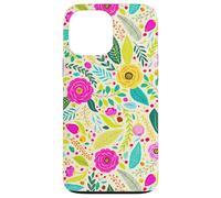 Summer Flower Modern Colorful Cute Garden Botanical Floral Coque pour iPhone 13 Pro Max