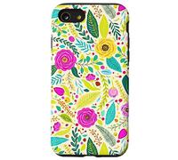 Summer Flower Modern Colorful Cute Garden Botanical Floral Coque pour iPhone SE (2020) / 7/8