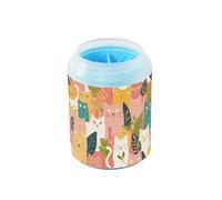 Summer Flowers Simple Cats Portable Dog Foot Washer Soft Silicone Brush Essential For All Pets Owners for Small Medium Large Race Dogs Cats