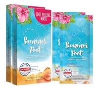 Summer Foot Premium masque pour pieds pour éliminer les callosités 2 paires I Pieds doux et veloutés après une seule application I Testé dermatologiquement I Mode d'emploi en français
