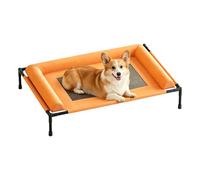 Summer-friendly Cooling Design: This elevated cat bed is crafted with highly breathable mesh that delivers consistent air circulation through the whole bed area, it helps to regulate pet body temperat