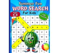Summer Fun Word Search For Kids Mad Melons: 100 Puzzles for Young Word Explorers Ages 4-8