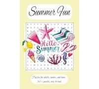 Summer Fun: Word search with easy to read print about beach days, barbecues, camping, sunshine, and more | 6x9 inches, 110 pages, 50+ puzzles … Great for gifts, vacations, holidays and leisure time