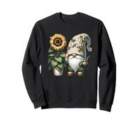 Summer Garden Gnome Sunflower And Butterflies For Gardener Sweatshirt
