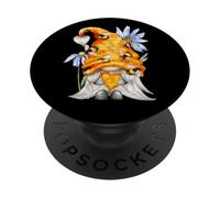 Summer GNOME for Bee Keeper Daisy Flower and Honey Bee GNOME PopSockets PopGrip Adhésif