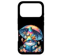 Summer GNOME for Teacher Reading Books Under Sun Parasol Coque pour iPhone 17 Pro