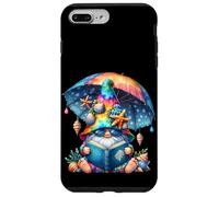 Summer GNOME for Teacher Reading Books Under Sun Parasol Coque pour iPhone 7 Plus/8 Plus