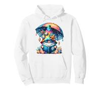 Summer GNOME for Teacher Reading Books Under Sun Parasol Sweat à Capuche