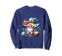 Summer GNOME with Tie Dye Hat and Coconut for Beach Lover Sweatshirt