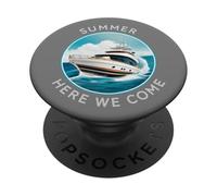 Summer Here We Come - Family & Couples Cruise Trip PopSockets PopGrip Adhésif