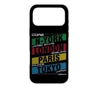 Summer Holiday Travel Shirts, New York London Paris Tokyo Coque pour iPhone 17 Pro Max