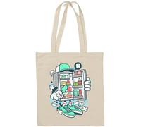 Summer Ice Cream Relax and Chill Sac fourre-tout en coton naturel Blanc