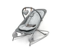 SUMMER INFANT Transat 2en1, transat à bascule, pratique et portable, jouets et vibrations apaisantes, gris heather gris TU
