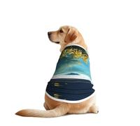 Summer is Illusory, Alying on The Beach Chemise pour chien - Respirant et rafraîchissant pour grands chiens, protection solaire et confortable pour Golden Retriever, Husky, Alaska, activités de plein