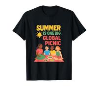 Summer is One Big Global Picnic Unity Graphic T-Shirt