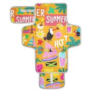 Summer Island Matelas à langer réutilisable avec poche en tissu Orange noix de coco Matelas à langer portable léger et pliable Cambiador de pa?ales para Bebes