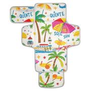 Summer Island Matelas à langer réutilisable blanc coco pour bébé avec poche à mouchoirs, matelas à langer imperméable pour bébé pour maman, papa, cambiadores de pa?ales para Bebes