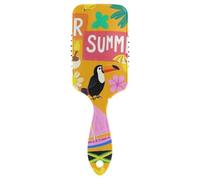 Summer Island Peigne mignon orange noix de coco pour femme noire conçu pour tous les types de cheveux avec poignée ergonomique cepillo para cabello