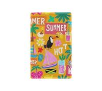 Summer Island Plaque décorative pour interrupteur à bascule Motif noix de coco Orange