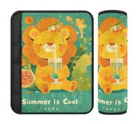 Summer Lion Lot de 2 coussins de ceinture de sécurité pour sac à dos Vert