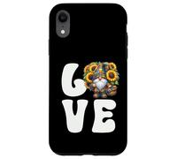 Summer Love Sunflower Gnome Dad In Patchwork Dress For Mom Coque pour iPhone XR
