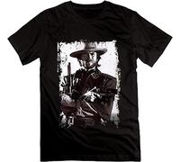 Summer Men's Clint Eastwood T Shirt Short Sleeve Tees T-Shirts à Manches Courtes(Large)