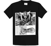 Summer New Goldorak T-Shirt Goldorak & Actarus Tees Mens Short Sleeve Tshirt Cotton Harajuku Manches Courtes(XX-Large)