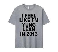 Summer New Loose Men's and Women's Models Dress I Feel Like I'm Yung Imprimé Short-Sleeved T-Shirt Casual Wear