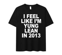 Summer New Loose Men's and Women's Models Dress I Feel Like I'm Yung Imprimé Short-Sleeved T-Shirt Casual Wear