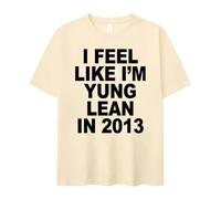 Summer New Loose Men's and Women's Models Dress I Feel Like I'm Yung Imprimé Short-Sleeved T-Shirt Casual Wear