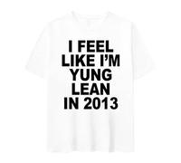 Summer New Loose Men's and Women's Models Dress I Feel Like I'm Yung Imprimé Short-Sleeved T-Shirt Casual Wear