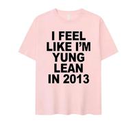 Summer New Loose Men's and Women's Models Dress I Feel Like I'm Yung Imprimé Short-Sleeved T-Shirt Casual Wear