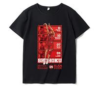 Summer New Slam Dunk Top Sakuragi Hanamichi Solid Colour Short Sleeved T-Shirts Anime Costume Rukawa Kaede Miyagi Ryouta T-Shirt