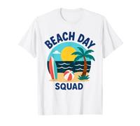 Summer Ocean Vacation Funny Beach Day Squad T-Shirt