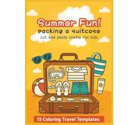 Summer Packing a Suitcase Cut and Paste Craft for Kids: 15 fun summer suitcase craft templates for kids! Great for travel units, fine motor skills, and summer classroom activities