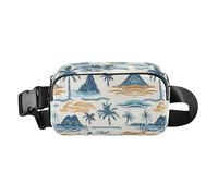 Summer Paradise Island Sac banane pour homme et femme avec sangle réglable pour voyage, entraînement, randonnée, multicolore, Taille unique