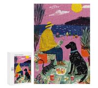 Summer Picnic with Pets Puzzle 1000 Pièces Educa Jouet en Bois Cadeau Unique Décoration Intérieure Jeu Éducatif Challenge Toy Adultes Et Enfants À Partir De 14 Ans 300 PCS