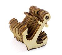 Summer-Ray Lot de 20 ancres en bois découpées au laser pour scrapbooking 10,2 cm