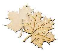 Summer-Ray Lot de 20 feuilles d'érable découpées au laser - Contreplaqué de 2,5 mm d'épaisseur - Décoration d'automne rustique, Thanksgiving, mariage d'automne et artisanat saisonnier