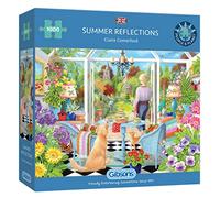 Summer Reflections Puzzle de 1000 pièces | Puzzle de Jardin | Puzzle Durable pour Adultes | Planche 100% recyclée de qualité supérieure | Excellent Cadeau pour Adultes | Jeux Gibsons