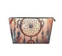 Summer Sea Trousse de toilette de voyage en cuir de grande capacité, convient pour un usage quotidien et en voyage, Attrape-rêves indien., Taille unique