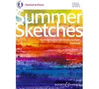 Summer Sketches: Eight attractive pieces for developing players. clarinet and piano.
