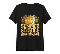 Summer Solstice Litha Blessings Paganisme Pagan Holiday T-Shirt Haut de Gamme