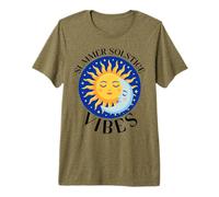 Summer Solstice Vibes Roue de l'année Midsommar T-Shirt Haut de Gamme