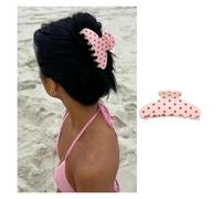 Summer Strawberry Polka Dot Hair Claw Clip | Rhinestone Berry Dots Acetate Shark Beach Accessories