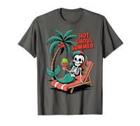 Summer Summerween Halloween Spooky Beach Vacation Party T-Shirt