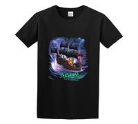Summer T-Shirt, Round Neck Pure Cotton T-Shirt Alestorm Live in Tilburg T-Shirt Black L