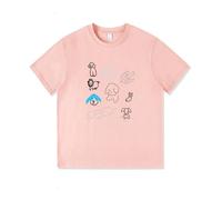 Summer Tee Cute Puppy Printed Short Sleeve Loose Men and Women Couples Dress Casual T-Shirt Wear