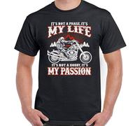 Summer Tee Shirt Its Not A Phase Mens Funny Biker T Shirt Motorbike Motorcycle Biker Funny Custom T Shirt Black M