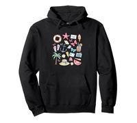 Summer Time Beach Vibes Illustrations tropicales Sweat à Capuche